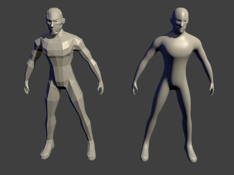 Base low-poly man preview image 1